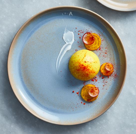 Chefs Collection Cascade Blue Flat Plate, 19 cm/ 7-1/2