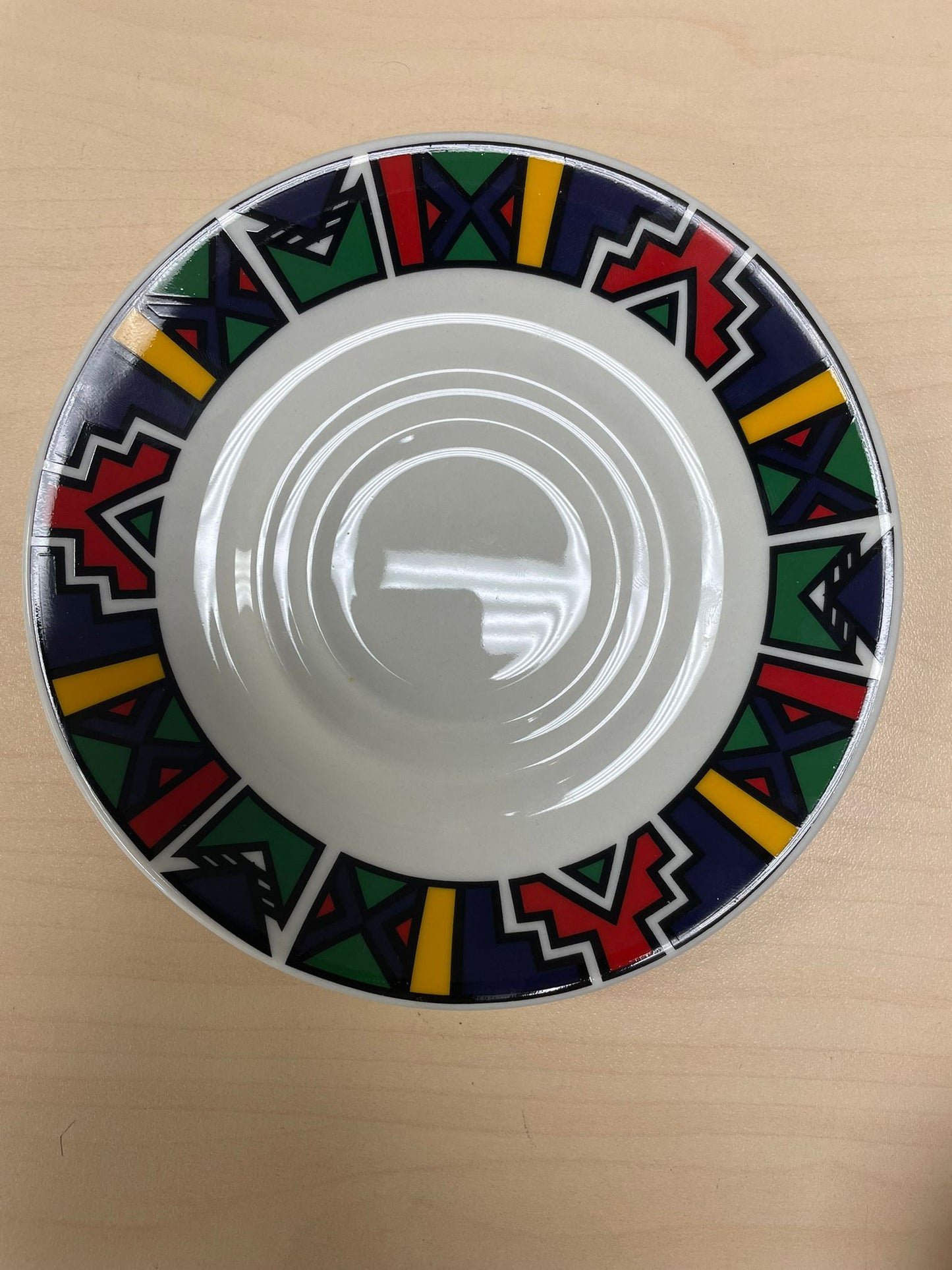 Ndebele- Tea saucer, 15cm / 6"