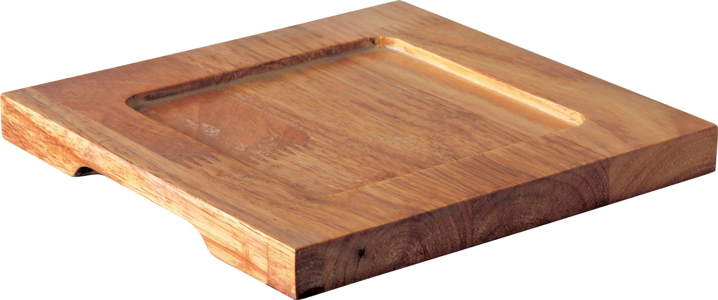 Cast Iron- Square Wood Stand 7.5x7.5"