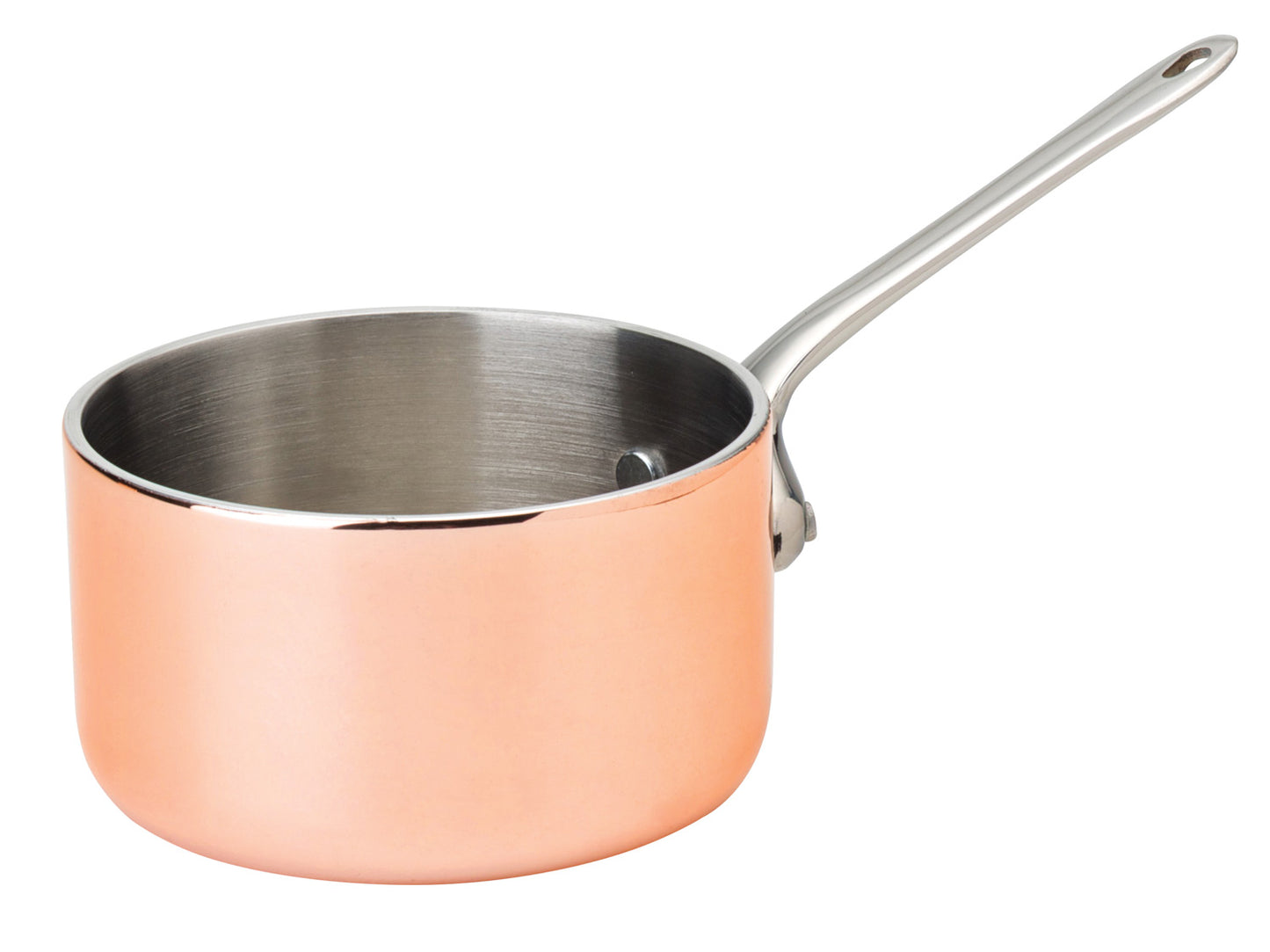 Mini Copper Presentation Saucepan 3" (7.5cm) - 5.5oz (15cl) - 1 pc