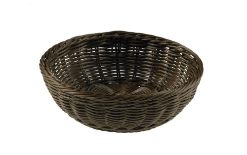 BROWN VOGUE ROUND BASKET 20x6.5cm - 1 pc