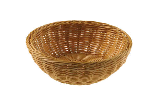 NATURAL VOGUE ROUND BASKET 20x6.5cm - 1 pc