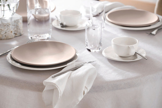 New Moon Beige Flat plate, 9" (24cm)