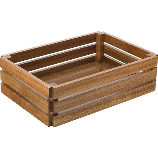 Acacia Large Crate 12.5 x 8.5" (32 x  22cm) H: 3.5" (9cm)