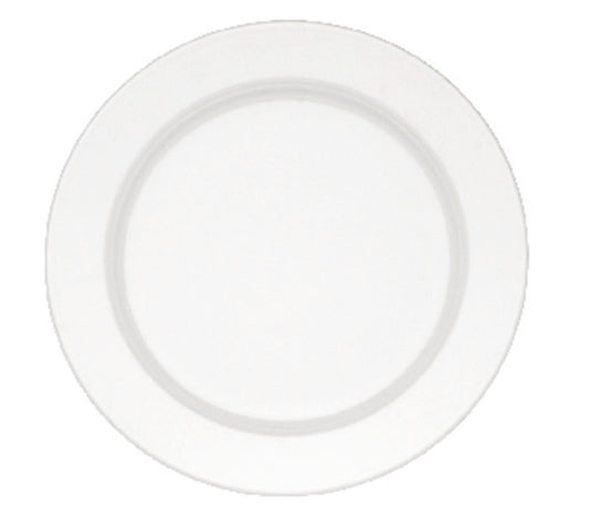 CORPO WHITE Plate, Flat 9 1/2 in