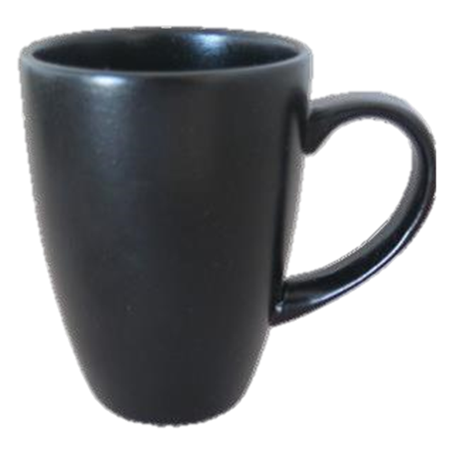 Rustics Black Matt  Cafe Aroma Mug 12oz.(0.35litre)