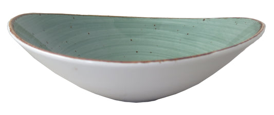 Rustic Dark Green Salsa Bowl 18 cm