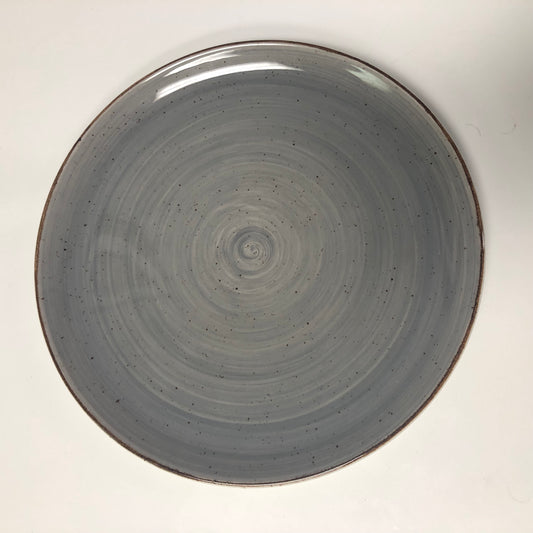 Rustics Grey Coupe Plate, 11.5"