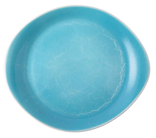 RUSTICS Reactive Turquoise PLATE 31.0 X 28 CM