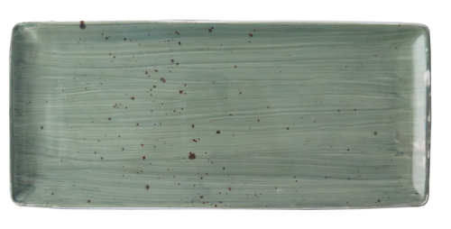 Rustics Dark Green Rectangular Plate 10.5X6.25"