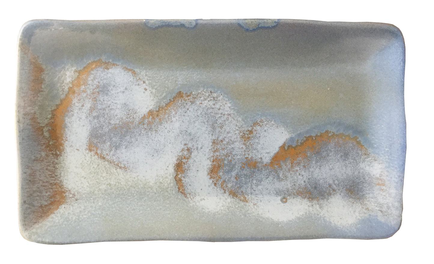 Stoneage Rust Blue Rectangle Platter, 28 x 16 cm/ 11-1/4 x 6-1/2 in