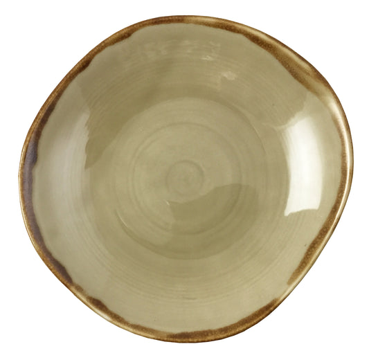 Stoneage Almond Wonky Bowl 11 3/8 x 10 5/8" 46 oz