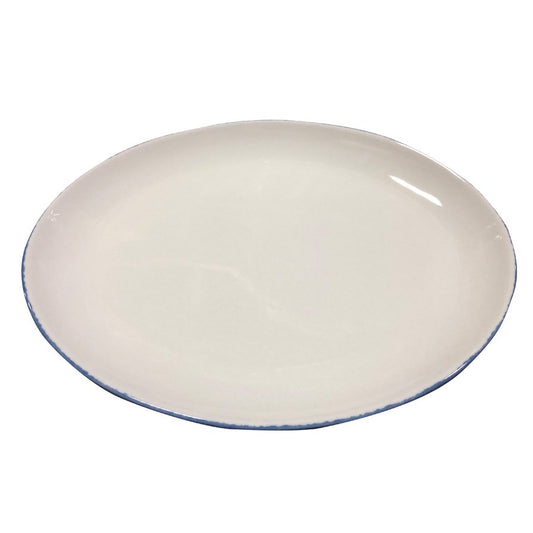 Dapple Blue Oval Platter