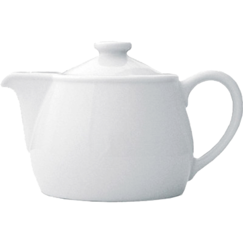 Plain White- Teapot Lid for # 055 - 42 oz. White (1dz/cs)