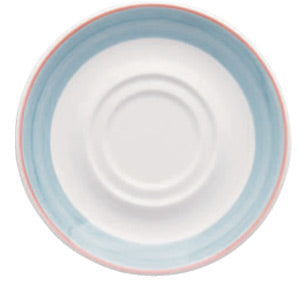 Blue Cosmo-  Double Well Saucer, 6"