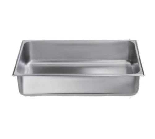 Insert Rectangular, Two-Third Size, Stainless Steel, 12-7/8" x 7" x 2-1/2" Deep