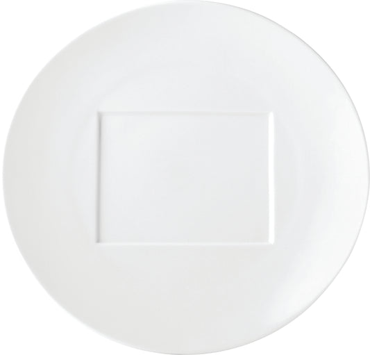 Façade Round Plate with Rectangular Indent 12" (30cm)