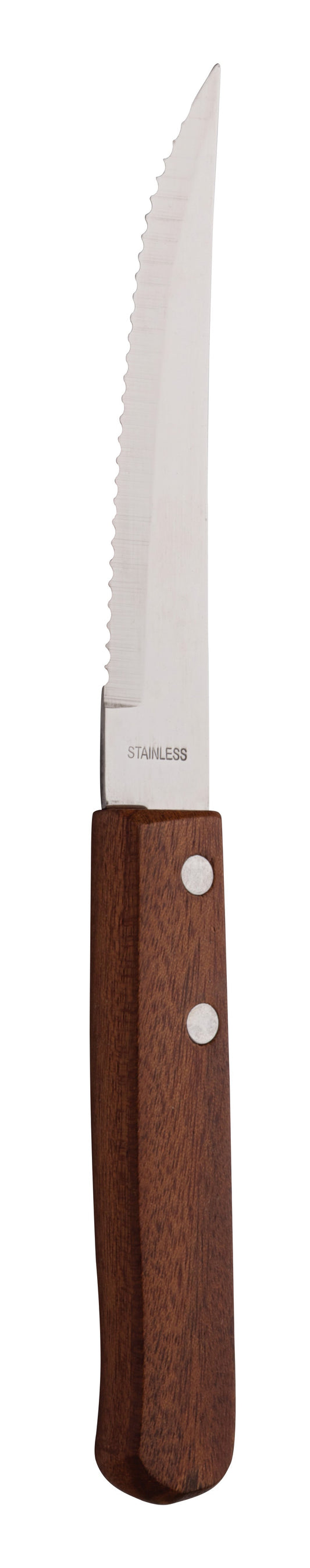 Wooden Handle Steak Knife - 12 pcs