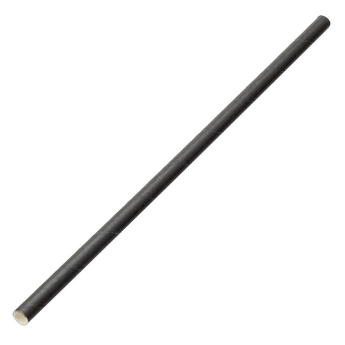 Paper Solid Black Straw 24boxes of 250pcs