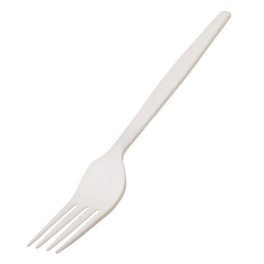 CPLA White FORK 16cm  set of 50/pack