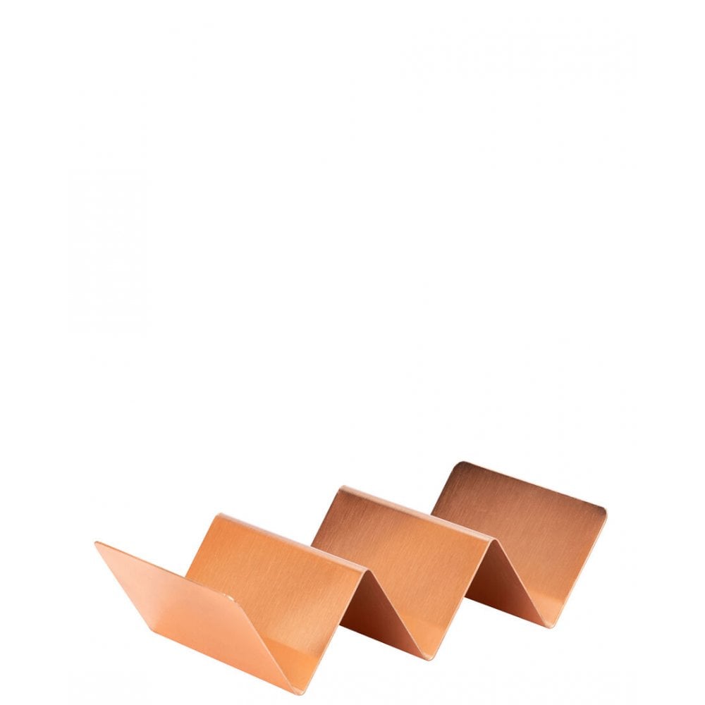 Copper Triple Street Food Taco Stand 21cm x 10cm